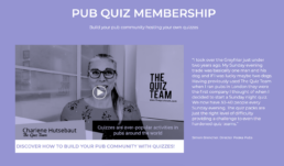 Pub Quiz Membership for Pub Managers